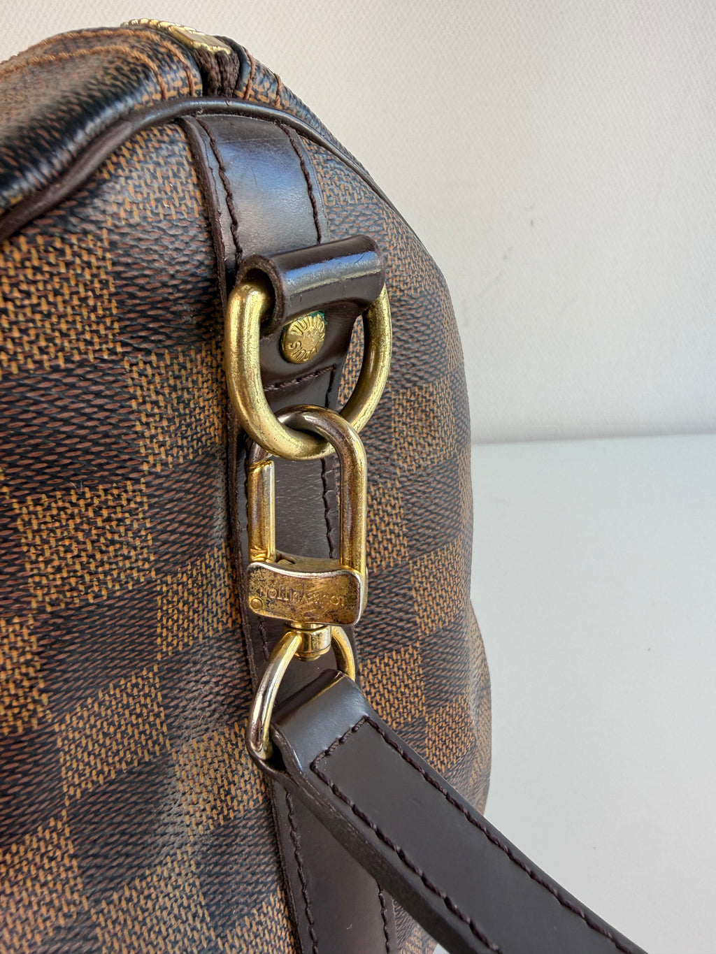 Speedy 30 à bandoulière en toile damier