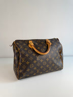 Speedy 30 en toile Monogram marron