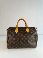 Speedy 30 en toile Monogram marron