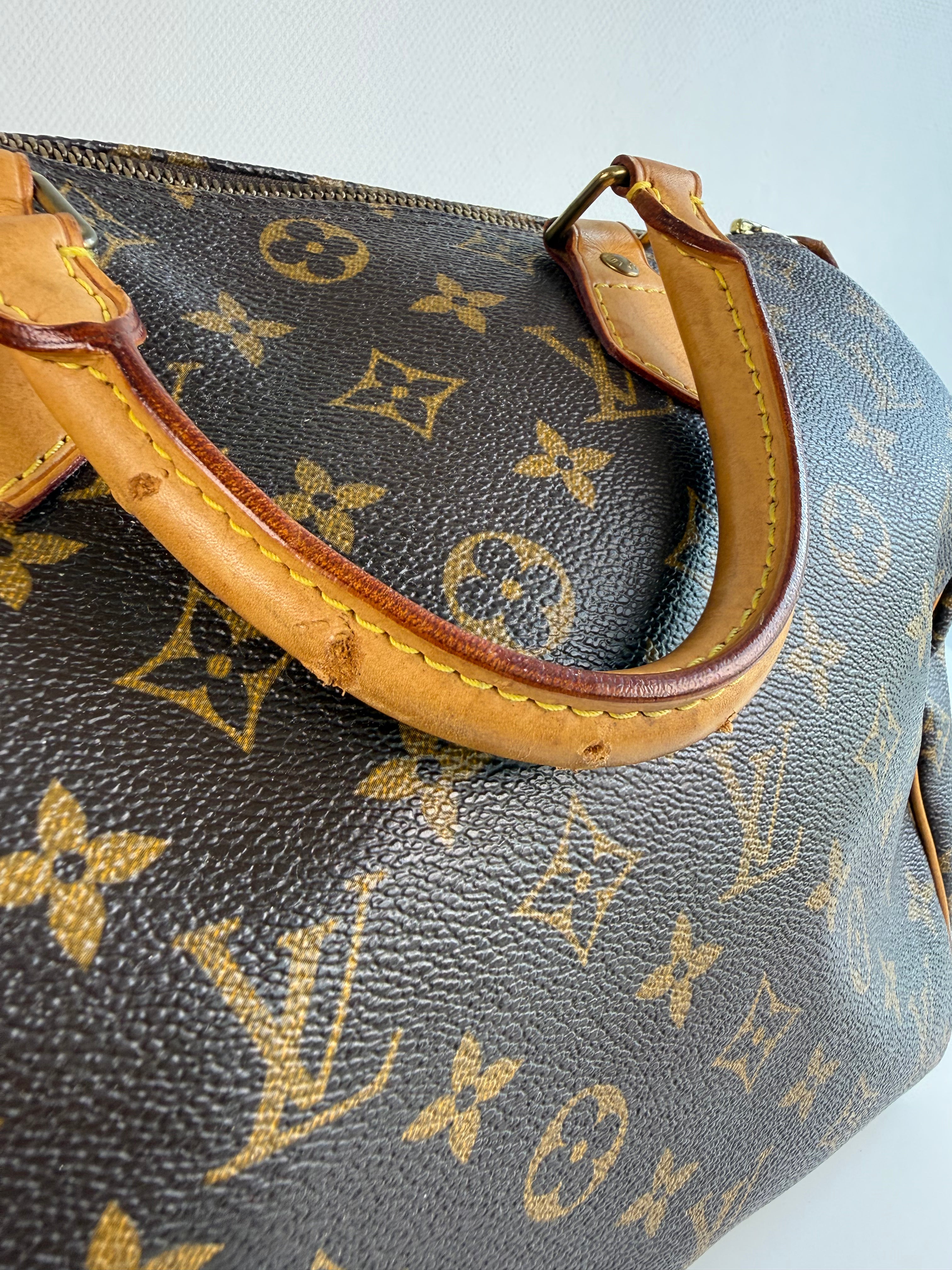Speedy 30 en toile Monogram marron