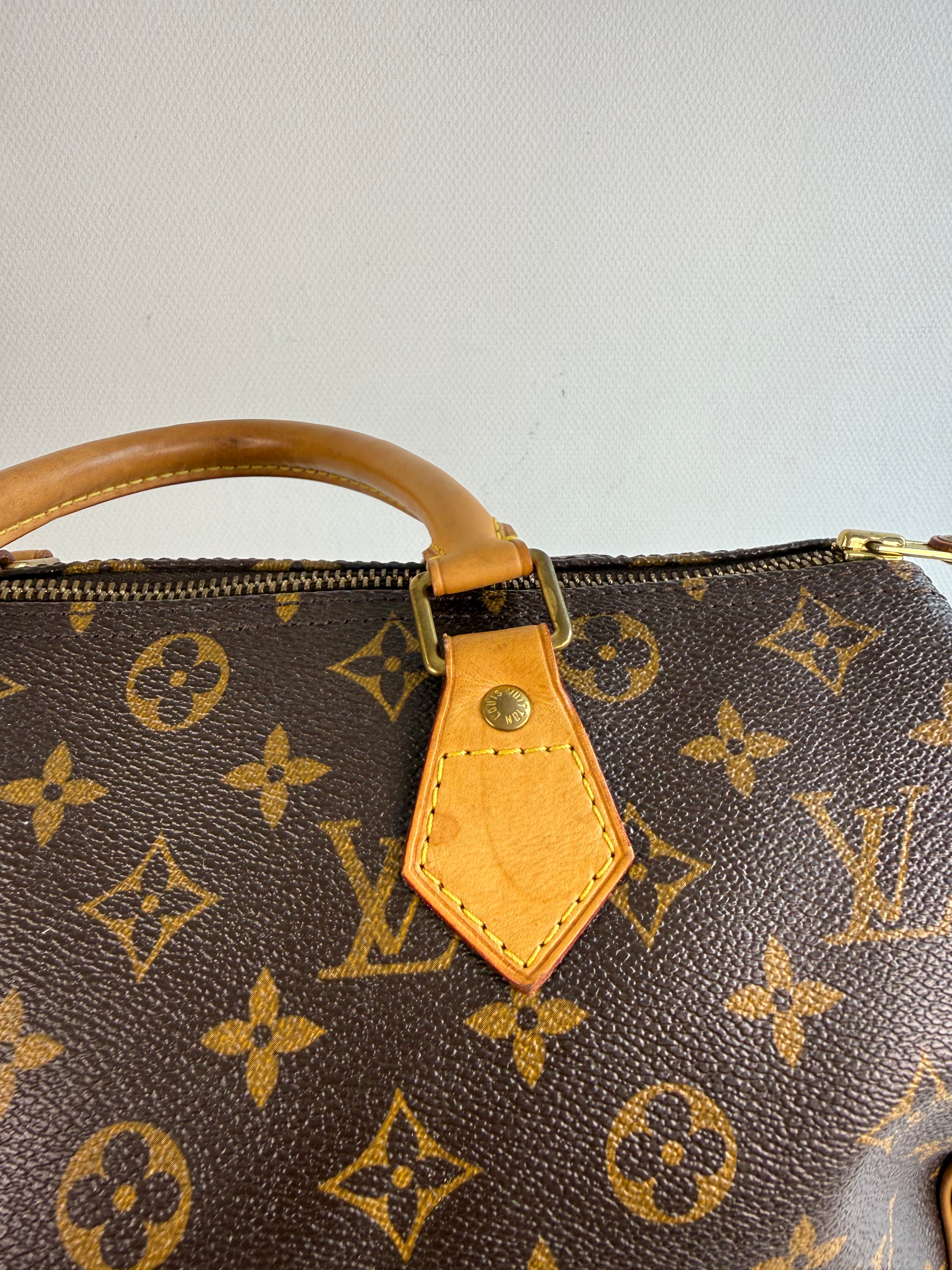 Speedy 30 en toile Monogram marron