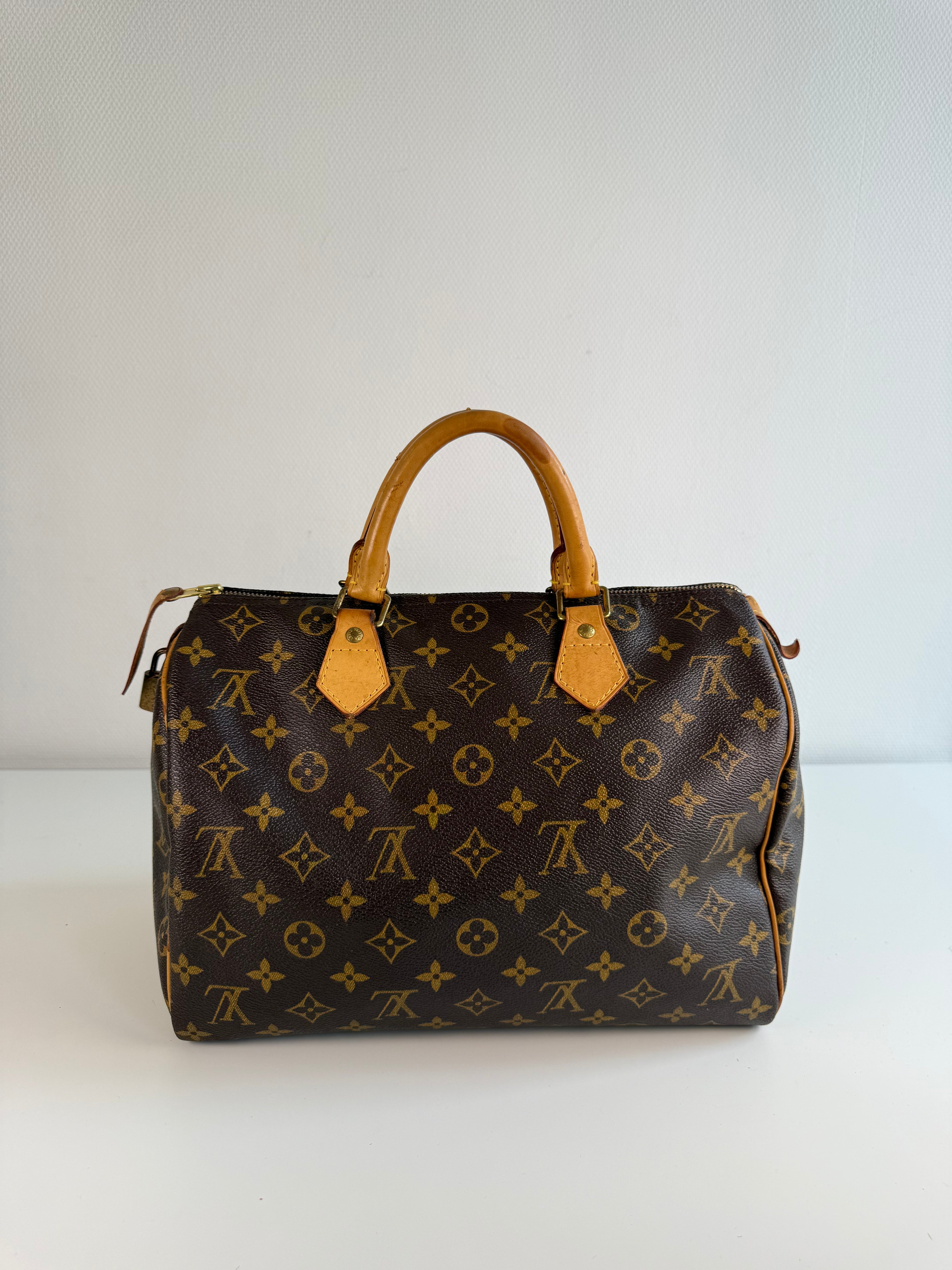 Speedy 30 en toile Monogram marron