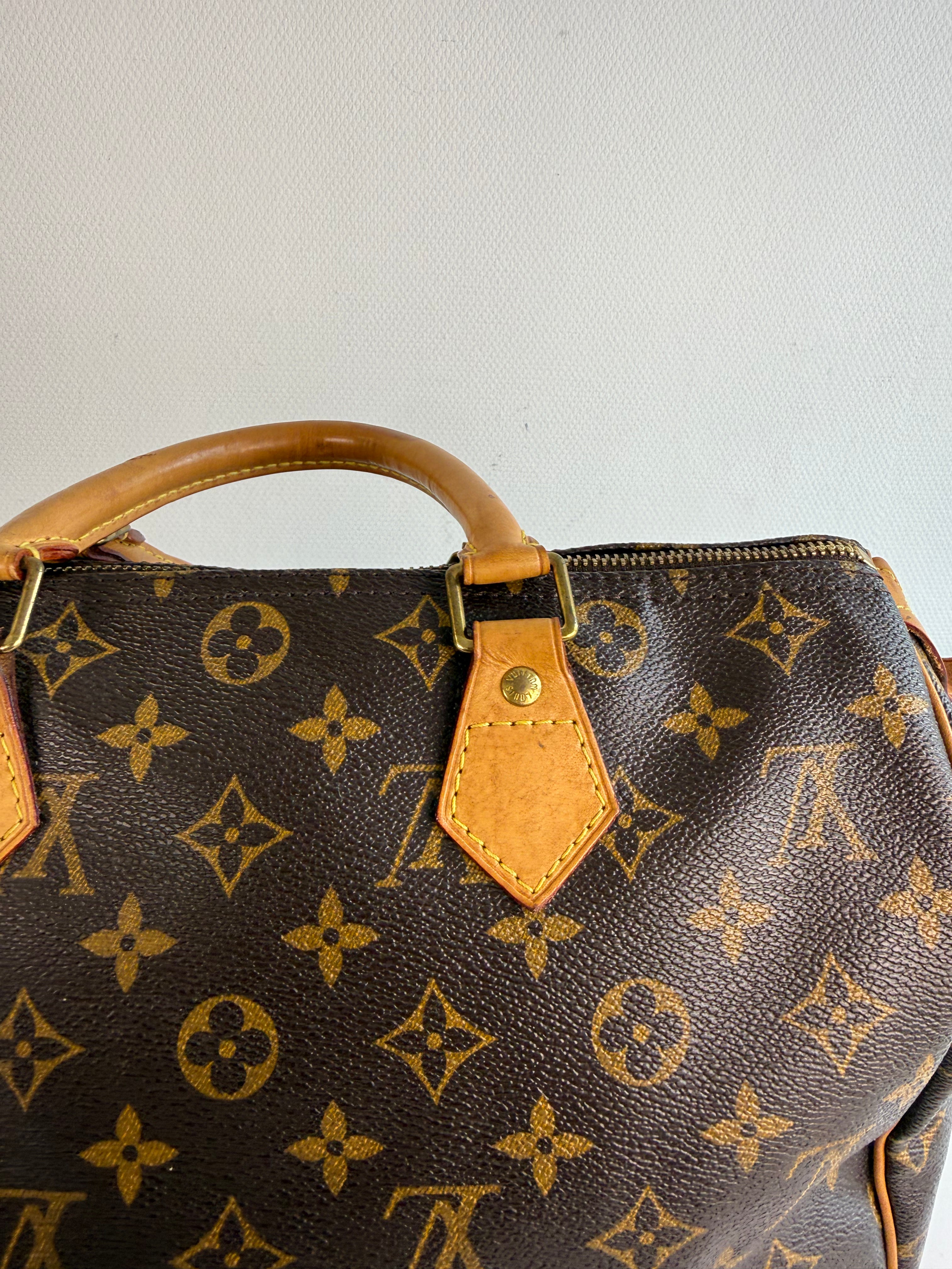 Speedy 30 en toile Monogram marron