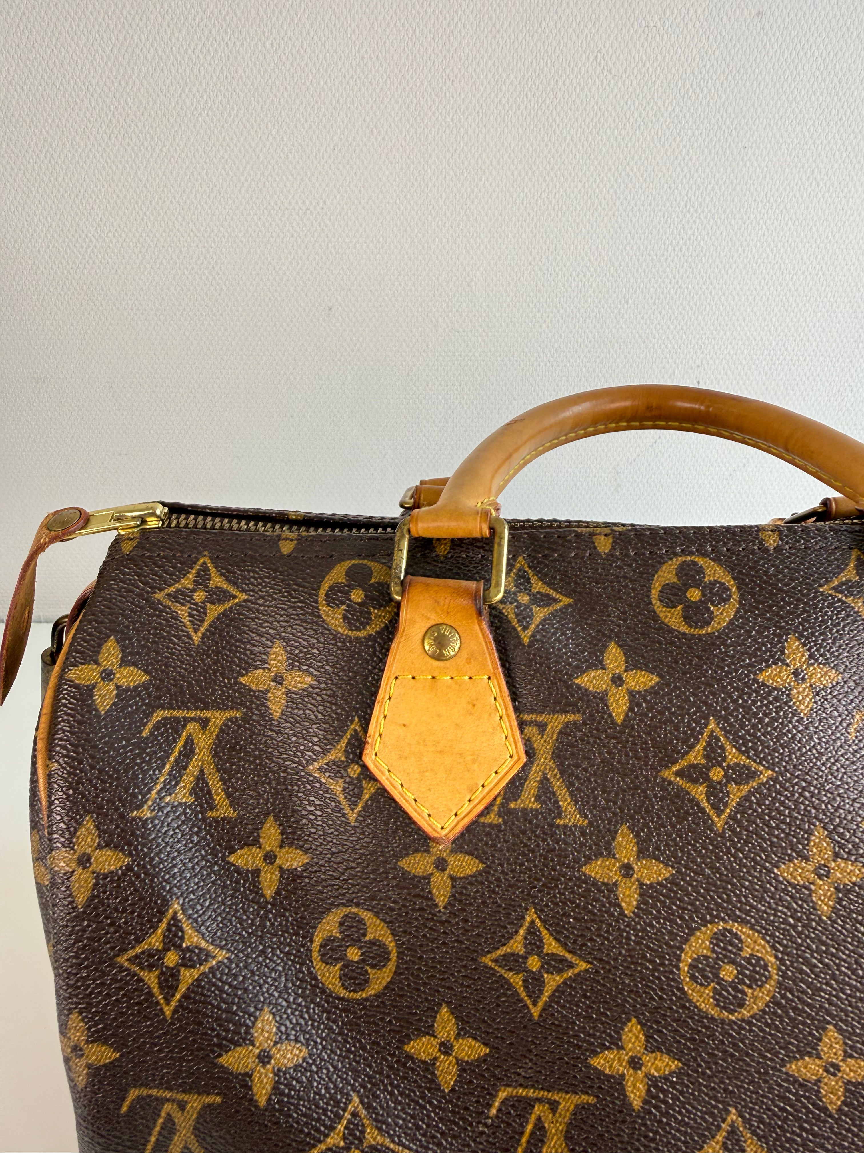Speedy 30 en toile Monogram marron
