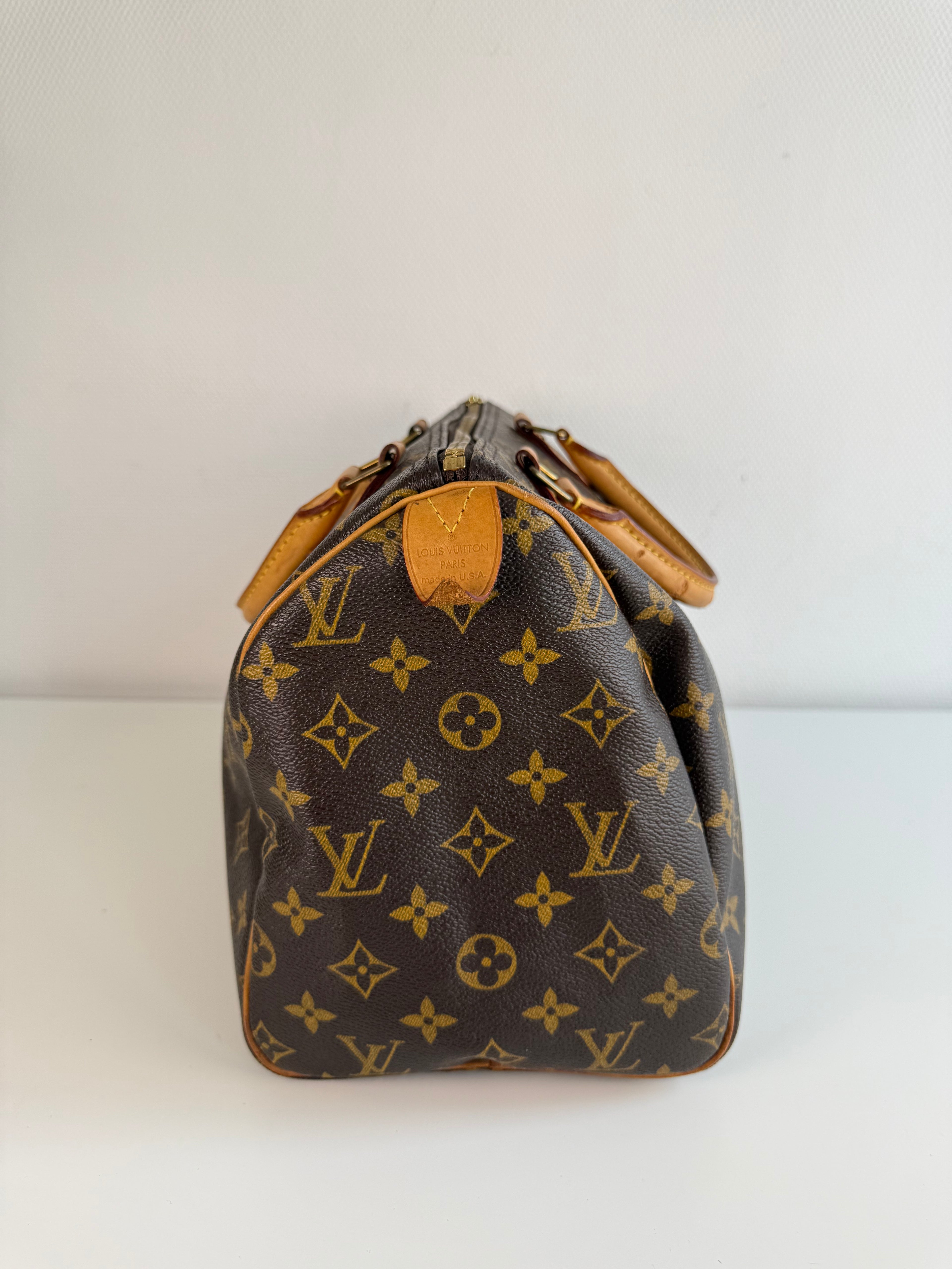 Speedy 30 en toile Monogram marron