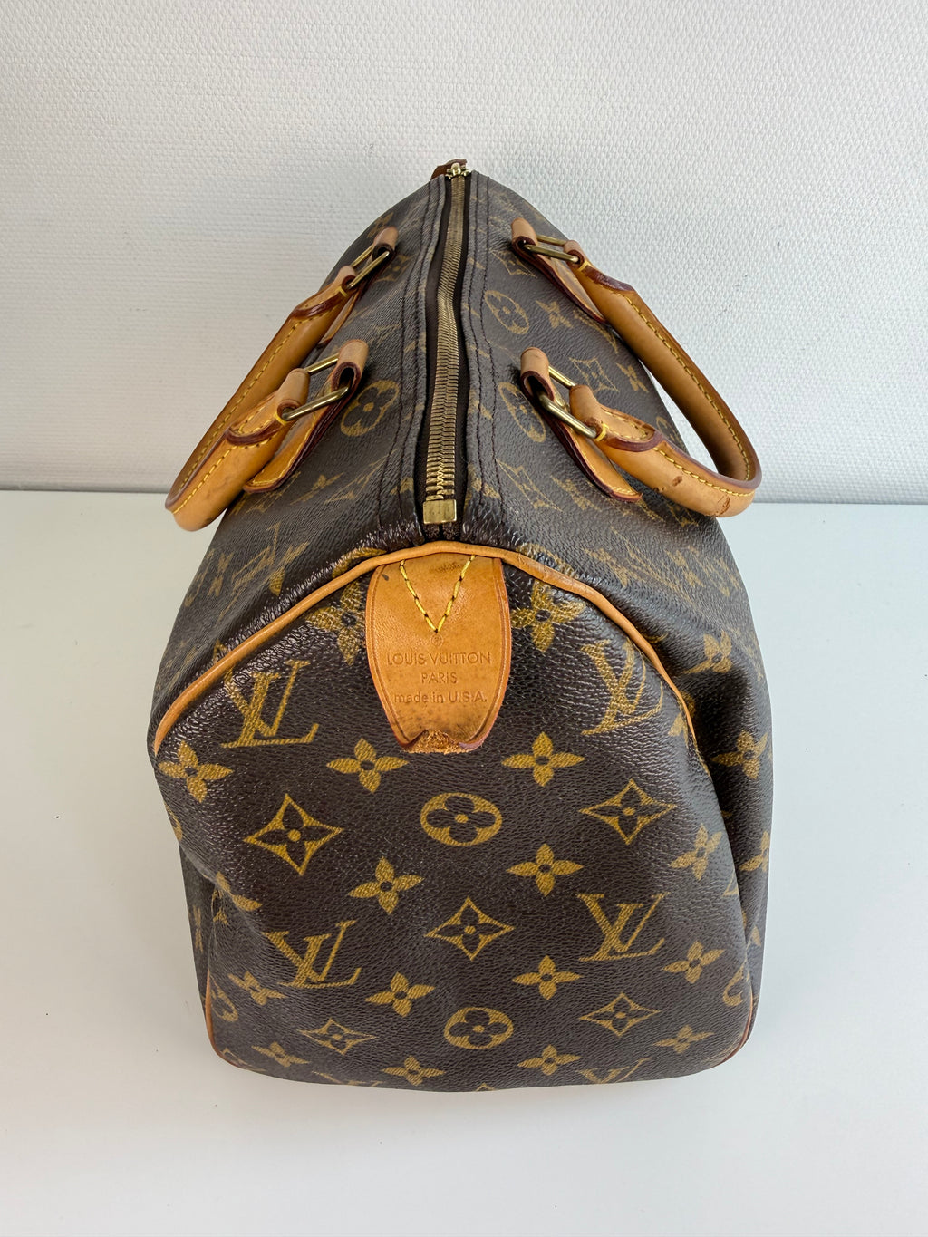 Speedy 30 en toile Monogram marron