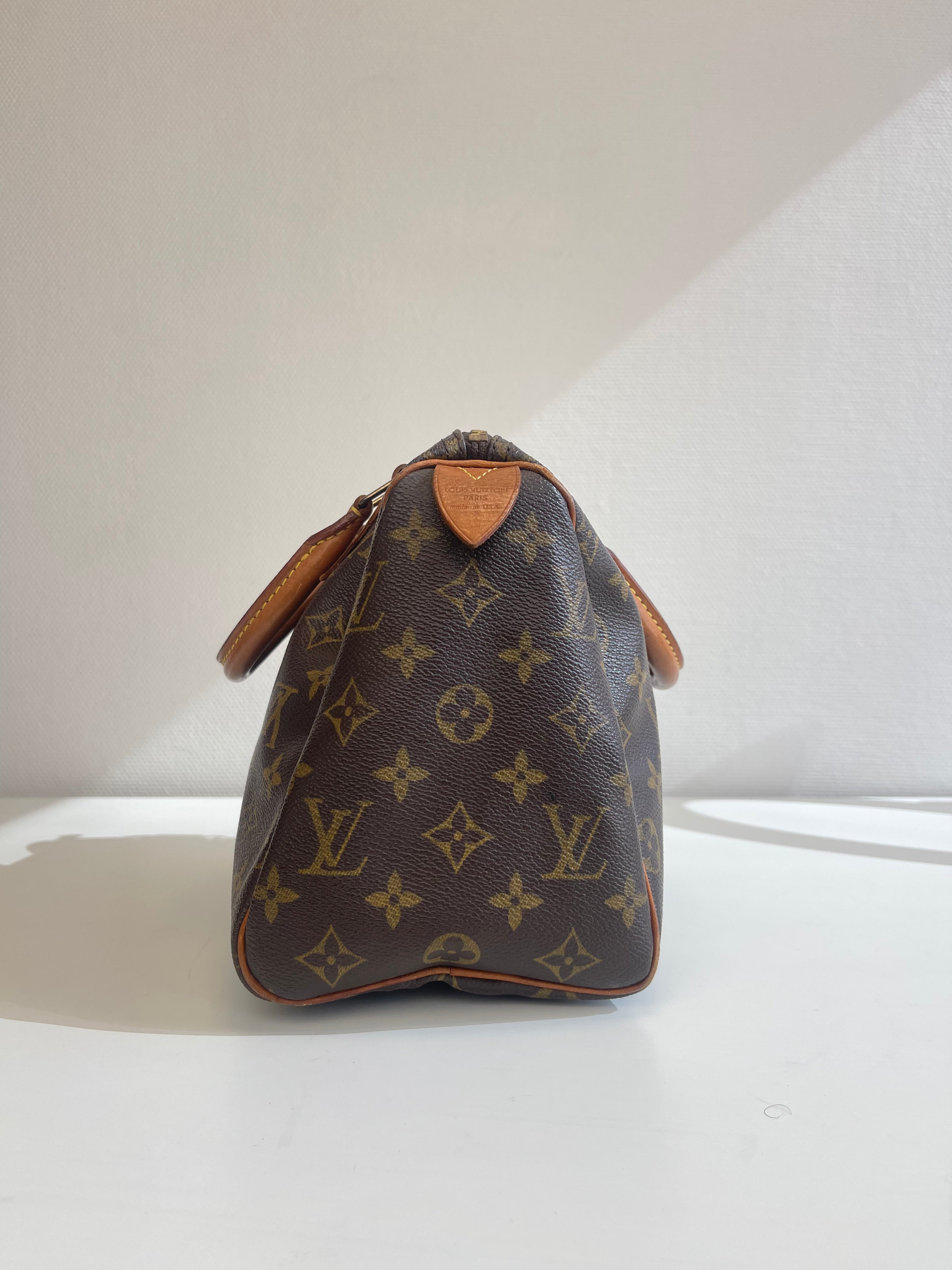 Speedy 25 en toile monogramme marron