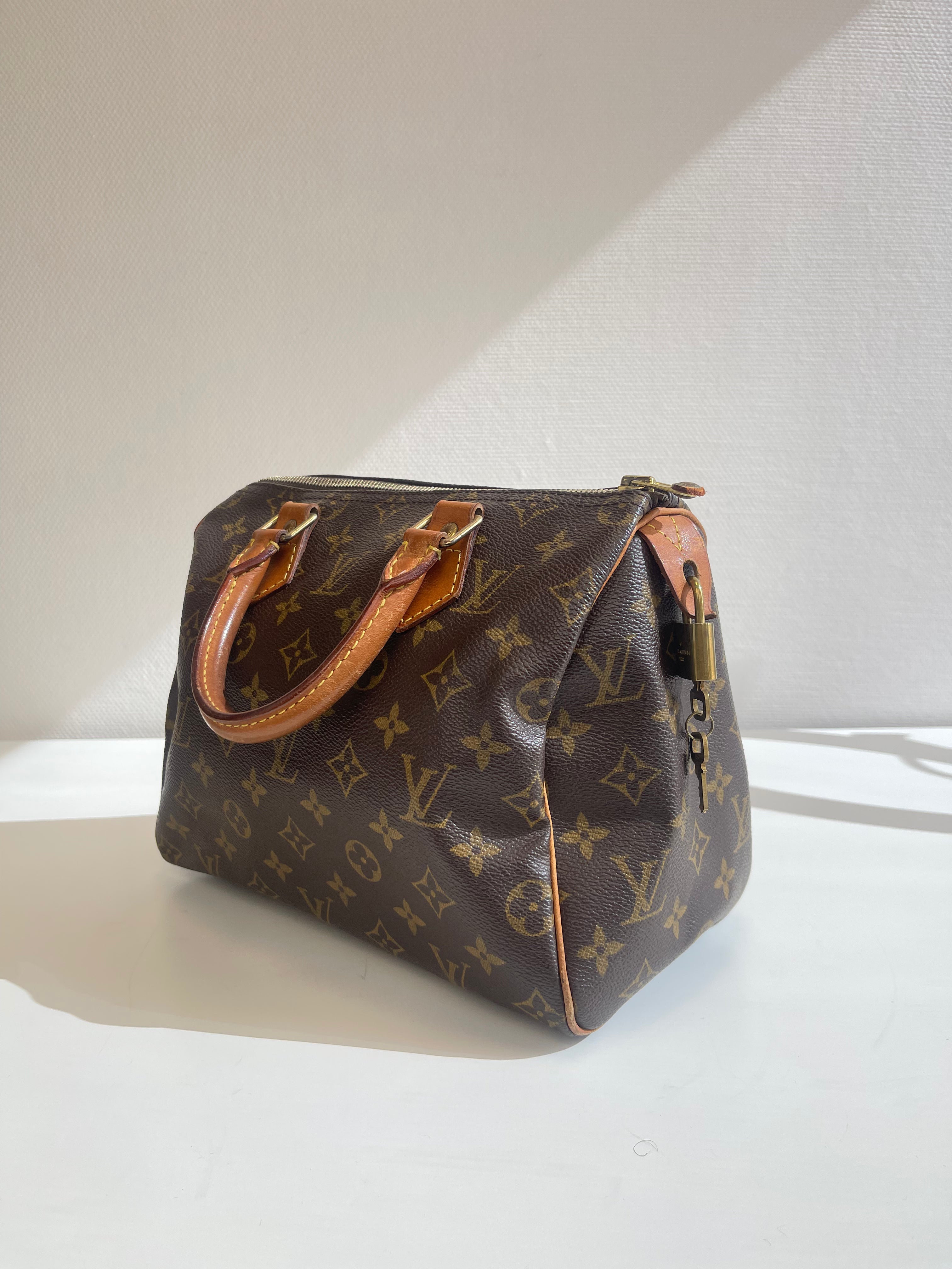 Speedy 25 en toile monogramme marron