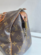 Speedy 25 en toile monogramme marron