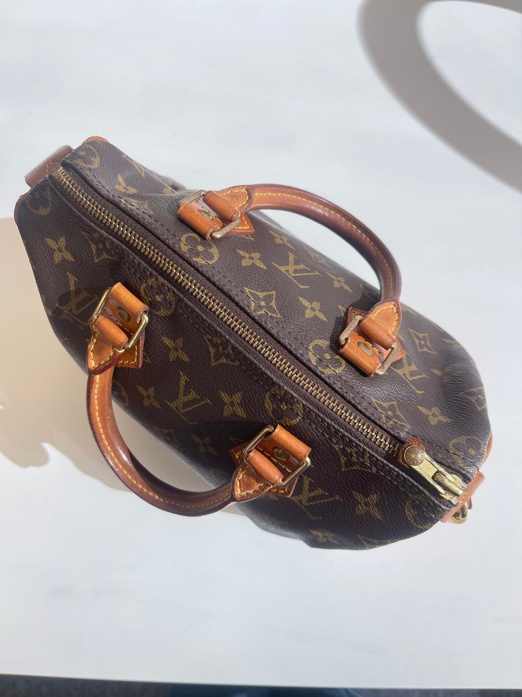 Speedy 25 en toile monogramme marron