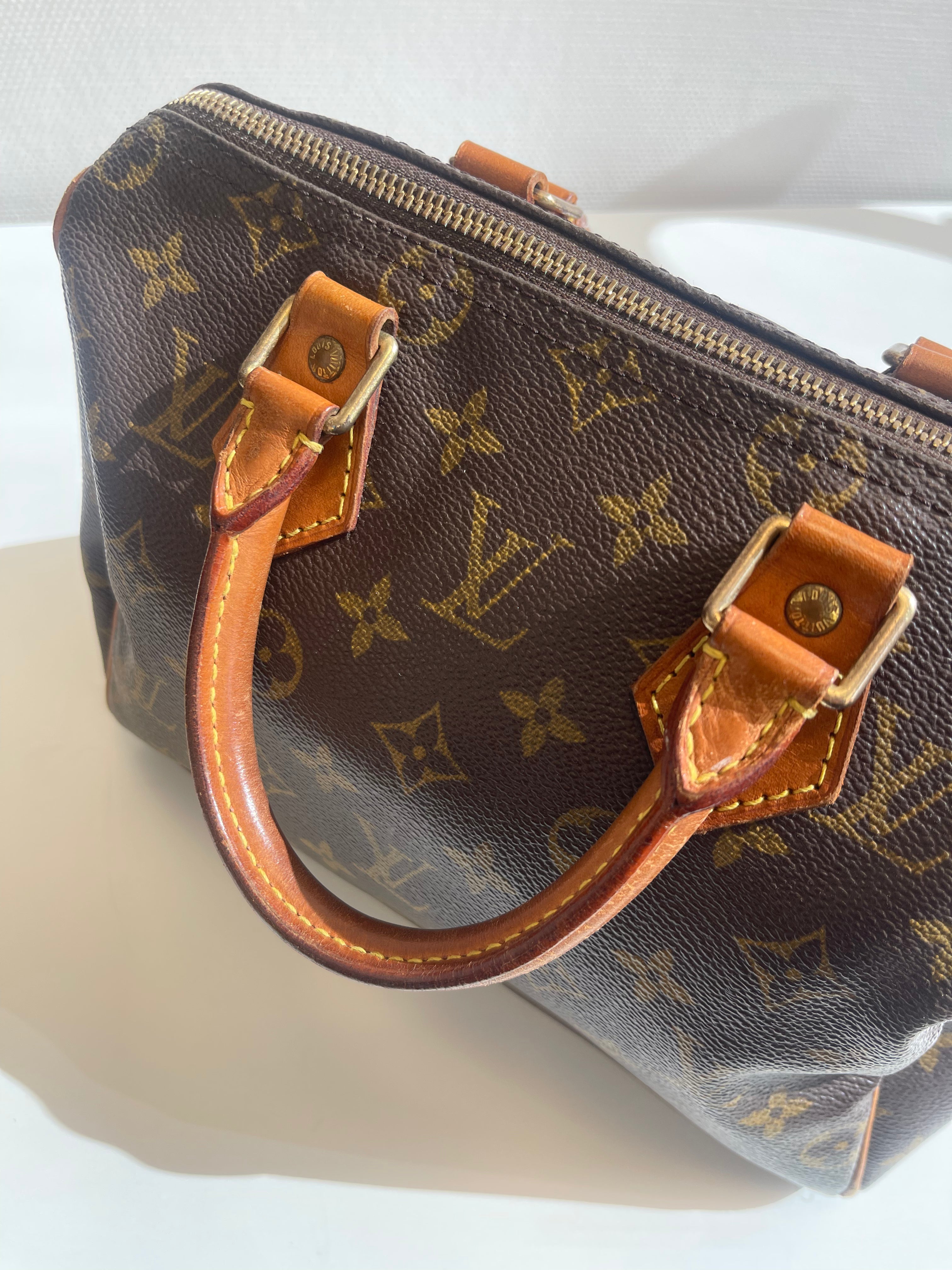 Speedy 25 en toile monogramme marron