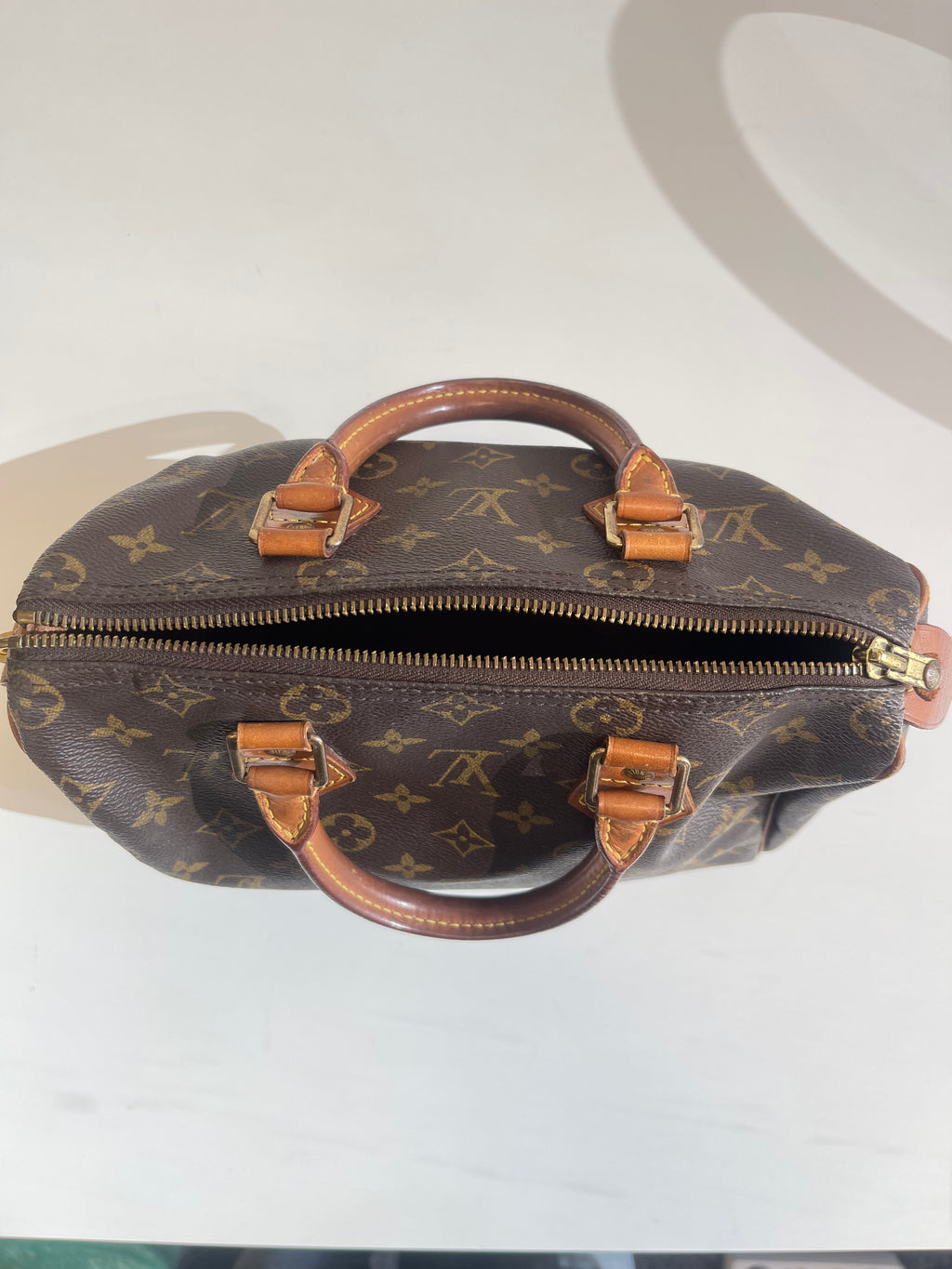 Speedy 25 en toile monogramme marron
