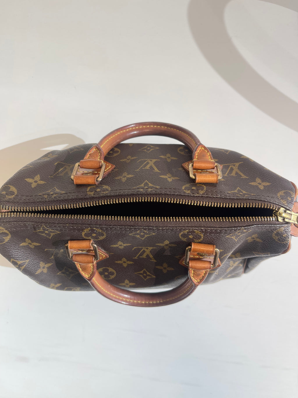 Speedy 25 en toile monogramme marron