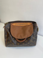 Speedy 25 en toile monogramme marron
