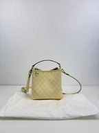 Sac GG Emblem en coton enduit grainé avec monogramme Gucci