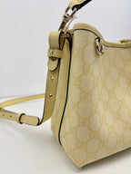 Sac GG Emblem en coton enduit grainé avec monogramme Gucci