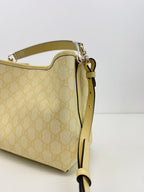 Sac GG Emblem en coton enduit grainé avec monogramme Gucci