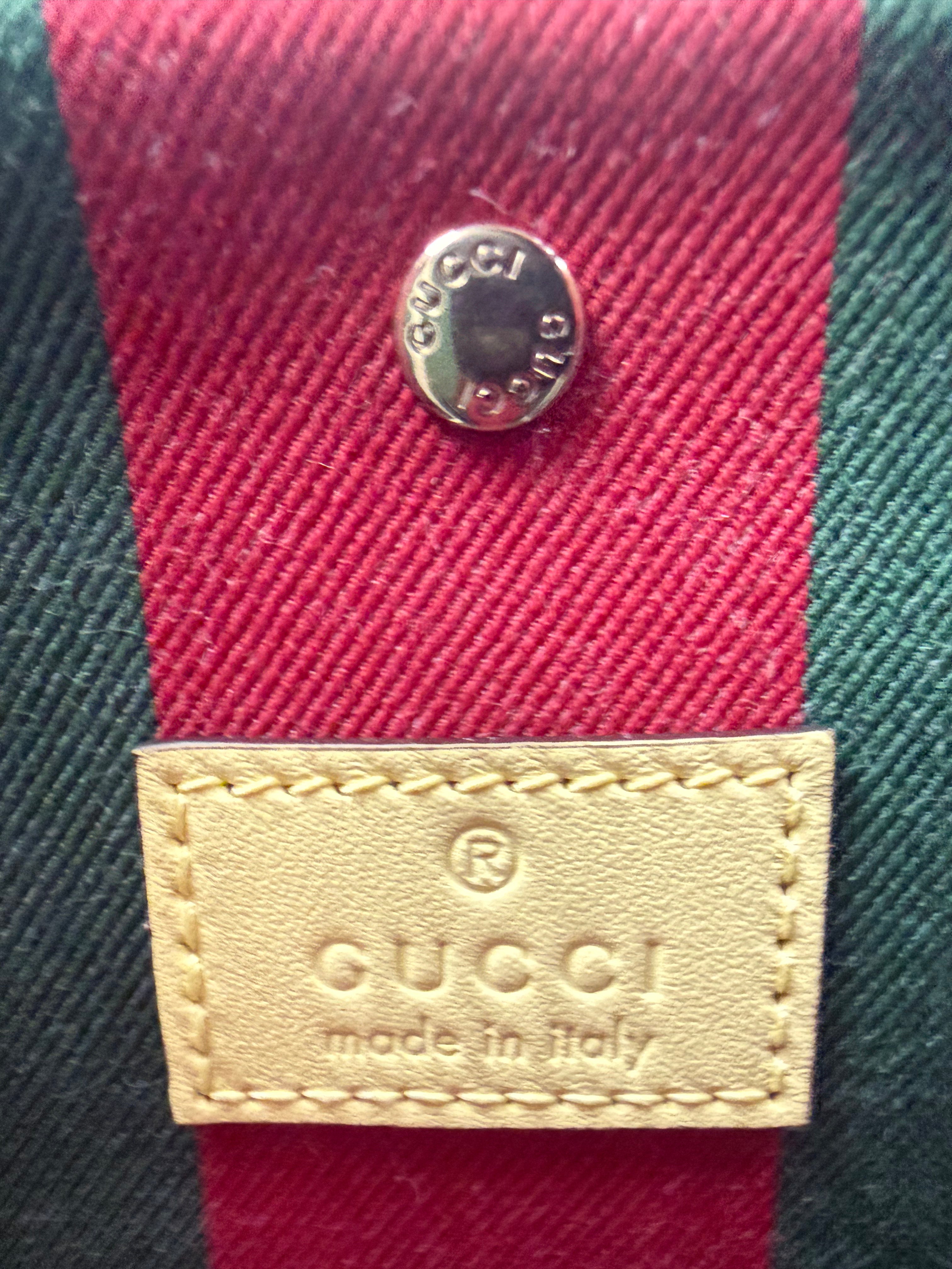 Sac GG Emblem en coton enduit grainé avec monogramme Gucci