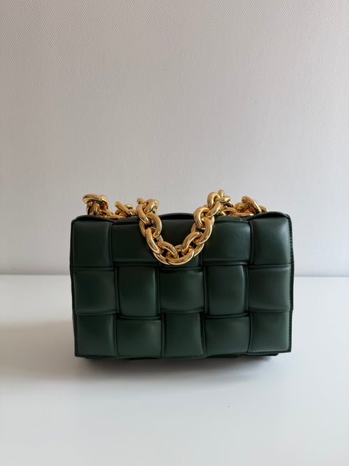 Chain Cassette en cuir