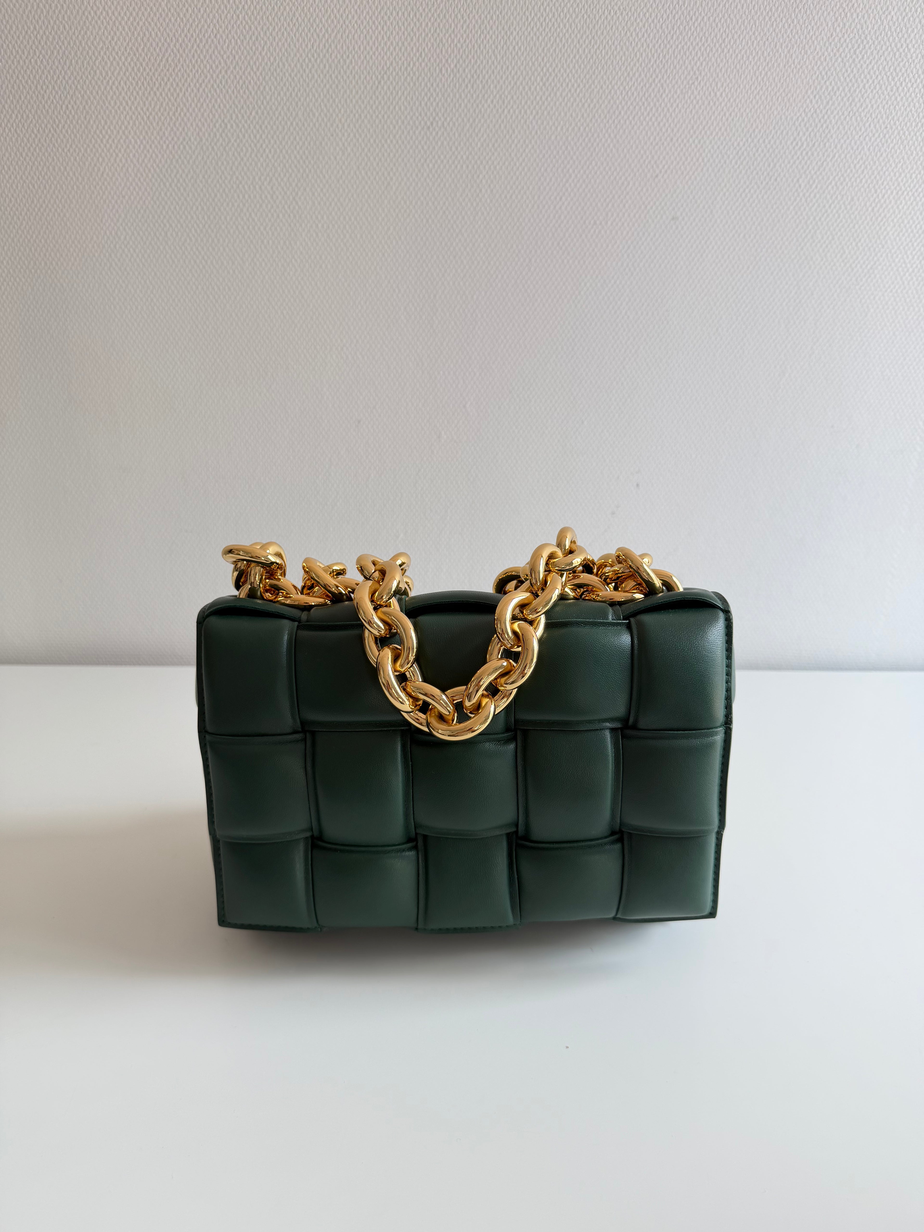Chain Cassette en cuir