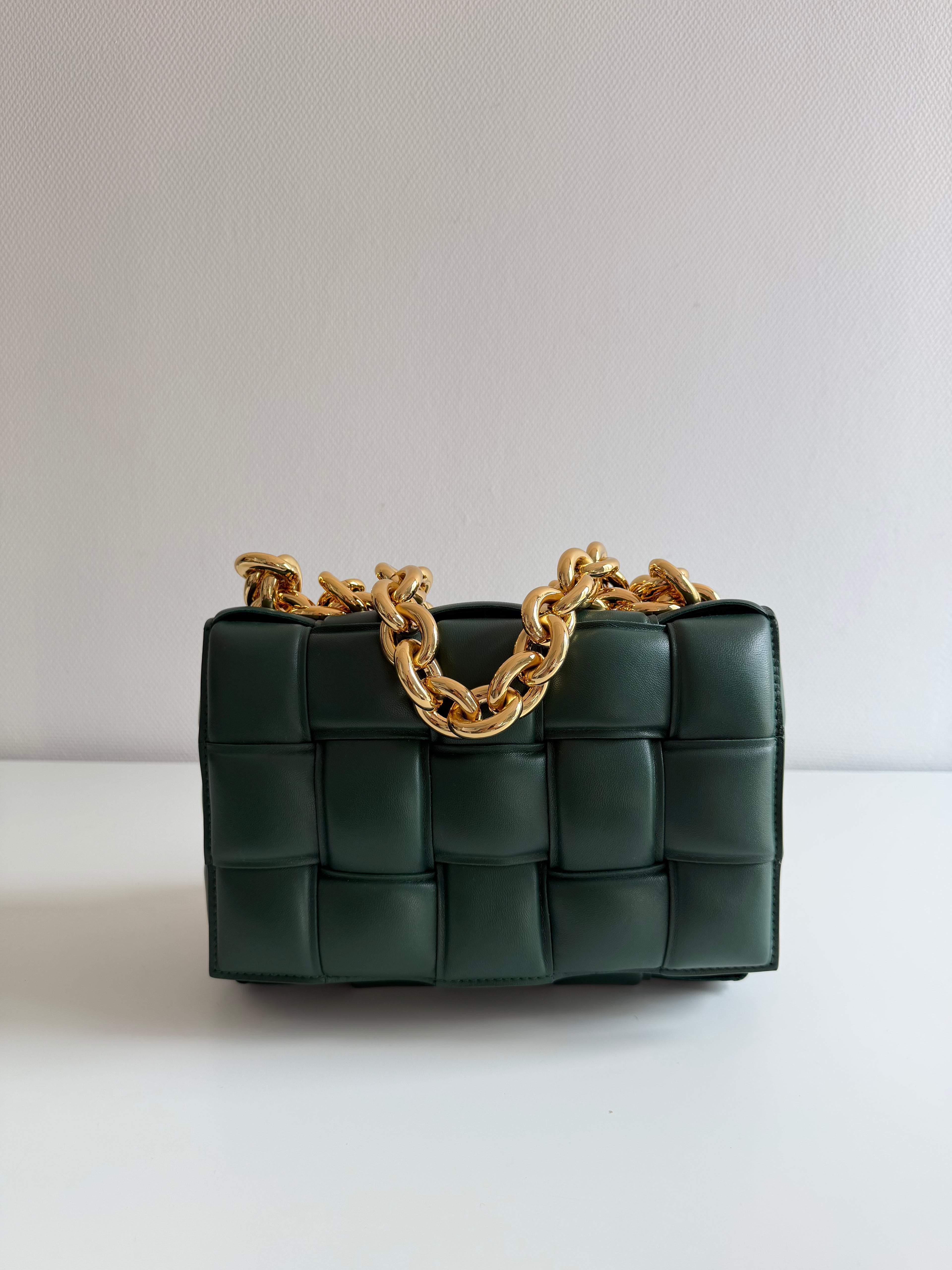 Chain Cassette en cuir