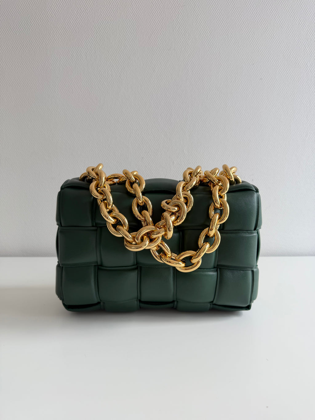 Chain Cassette en cuir