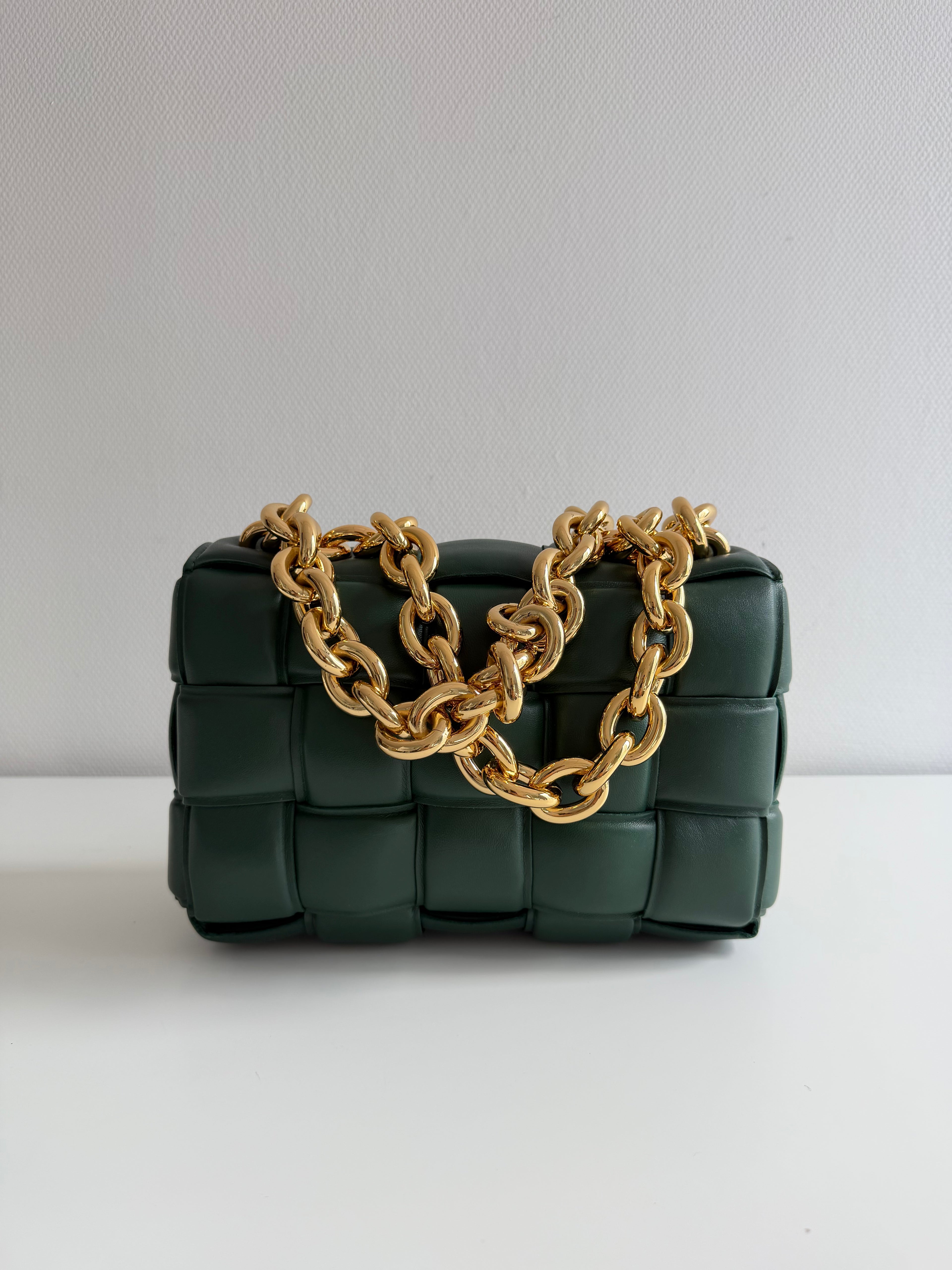Chain Cassette en cuir