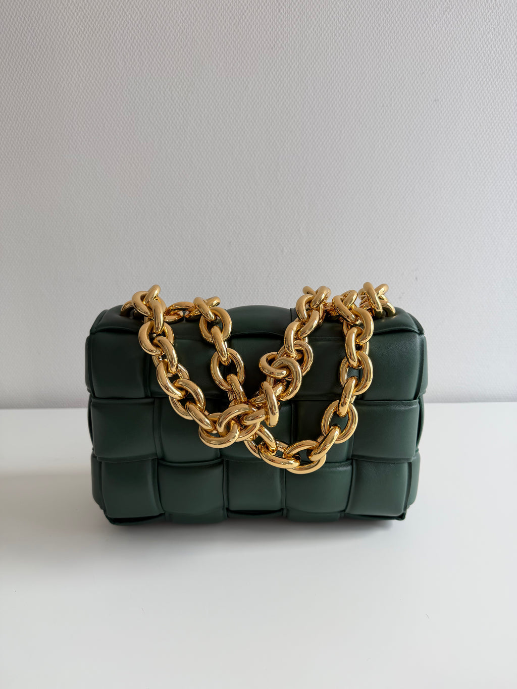 Chain Cassette en cuir