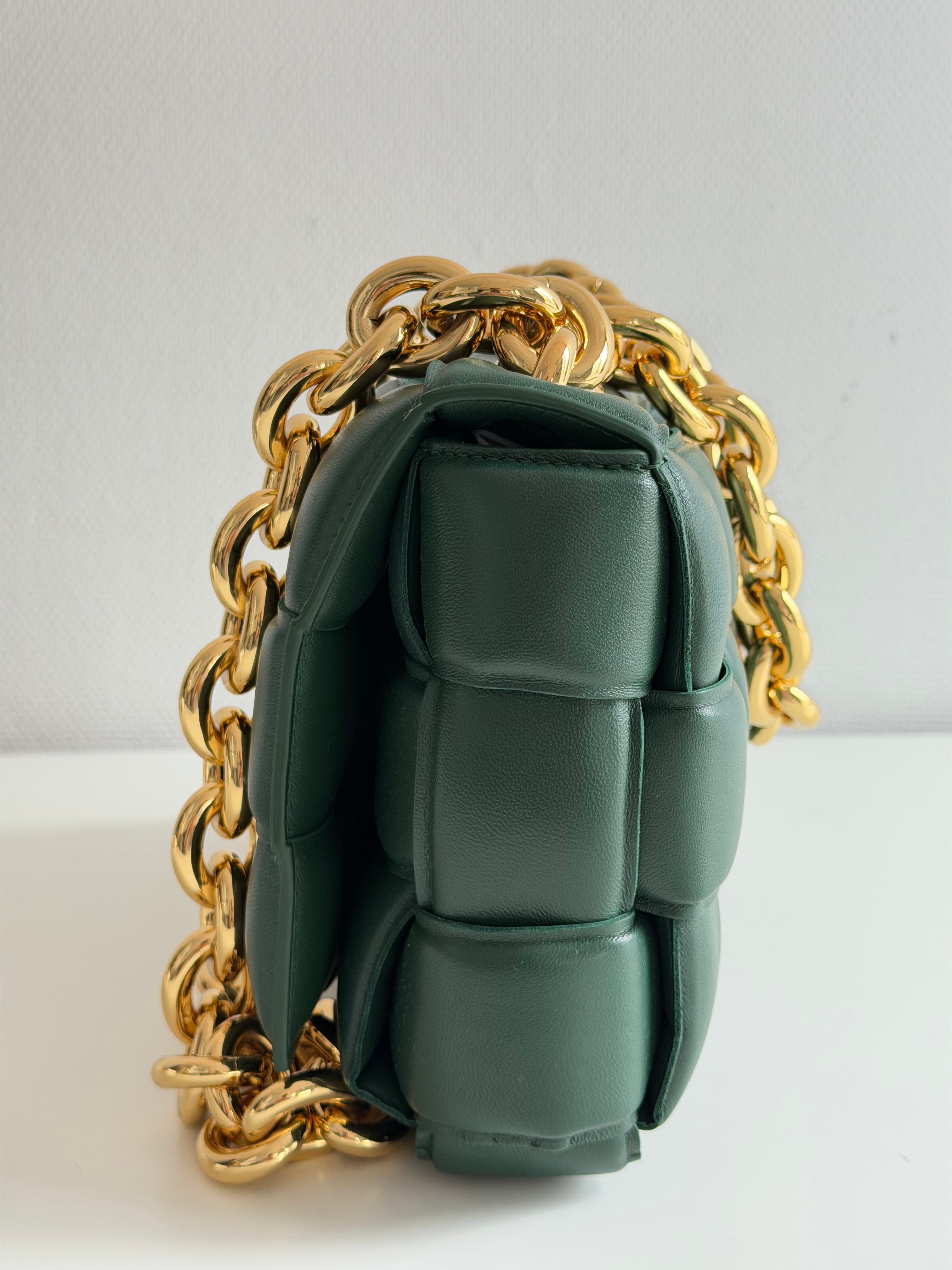 Chain Cassette en cuir