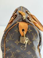 Speedy 25 en toile Monogram marron