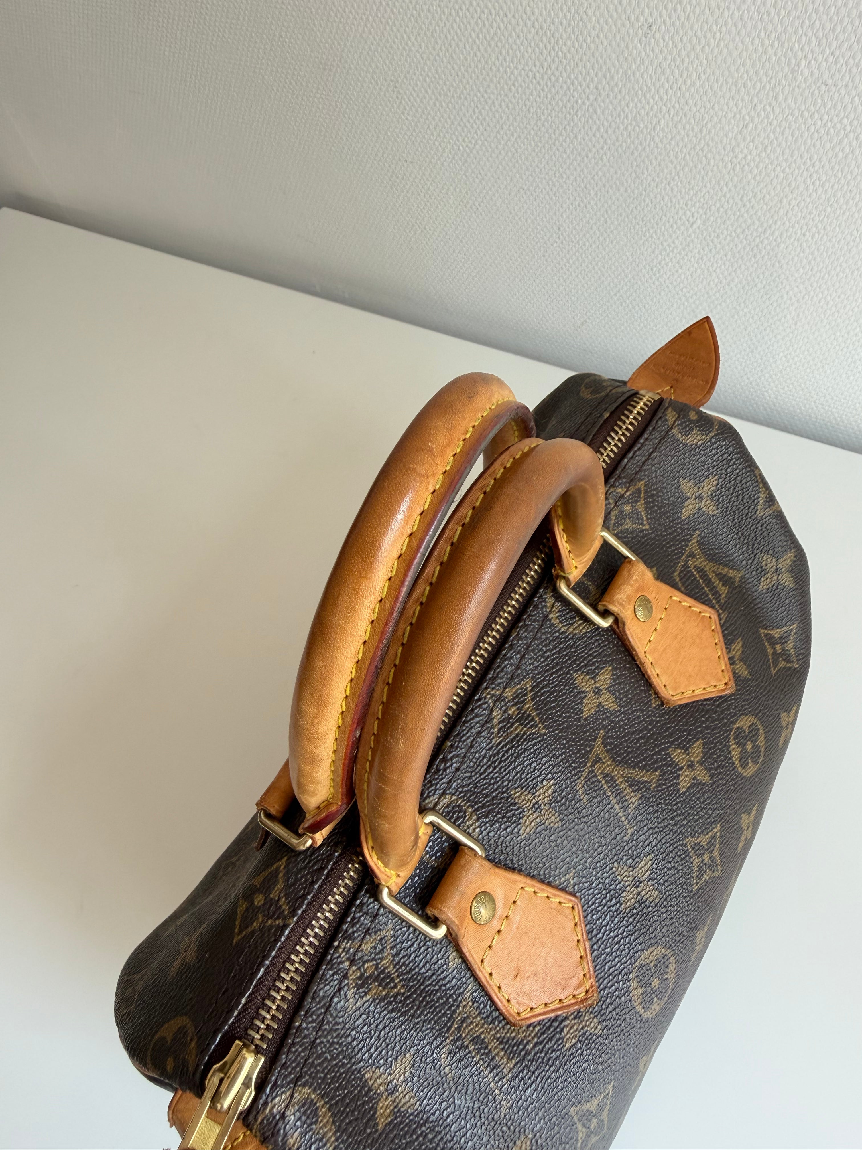 Speedy 25 en toile Monogram marron