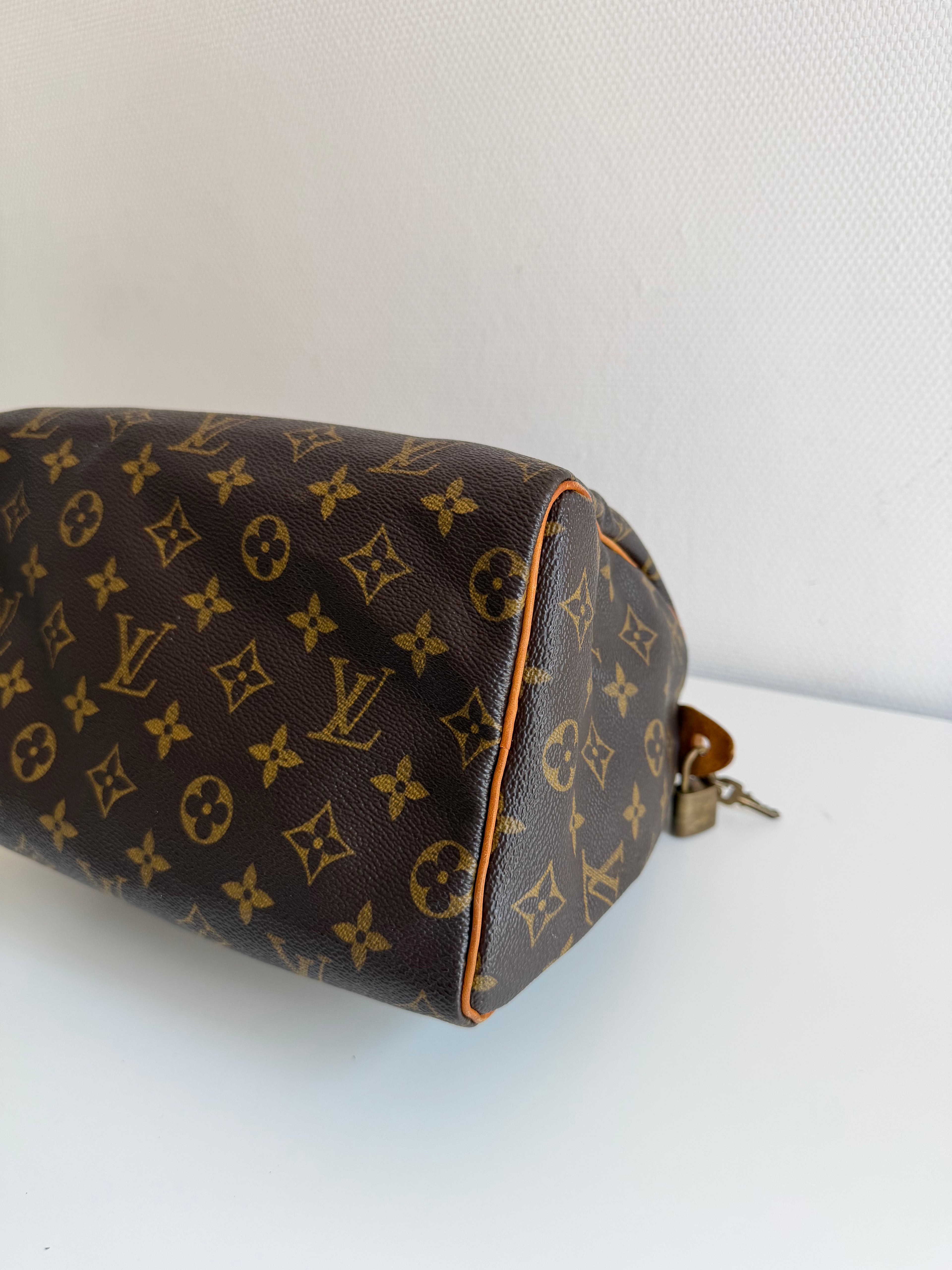 Speedy 25 en toile Monogram marron