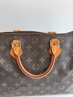 Speedy 30 en toile Monogram marron