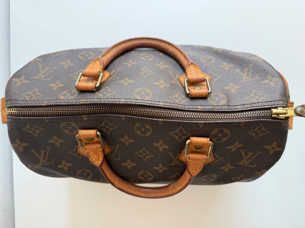 Speedy 30 en toile Monogram marron