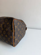 Speedy 30 en toile Monogram marron