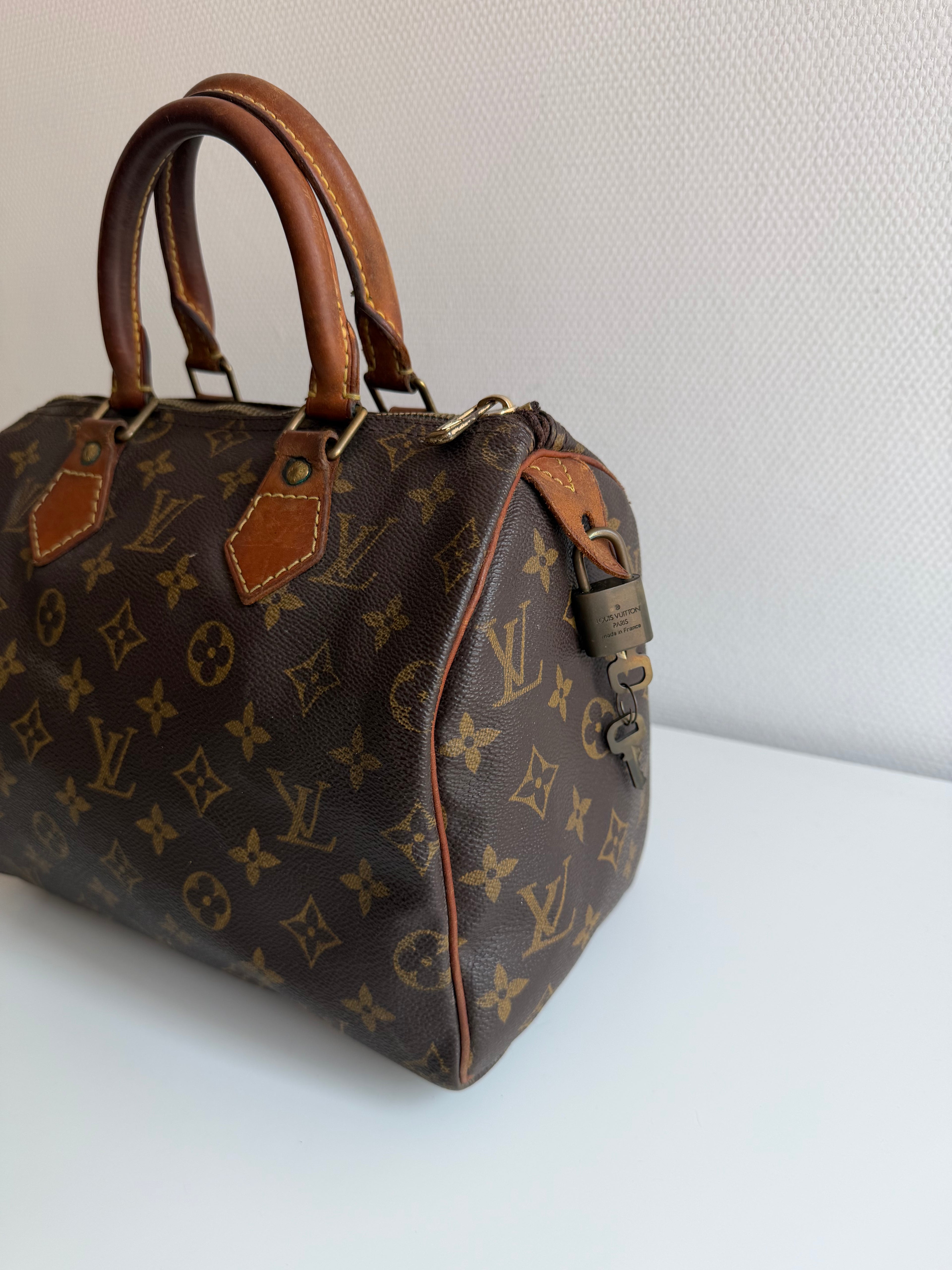 Speedy 25 en toile Monogram marron
