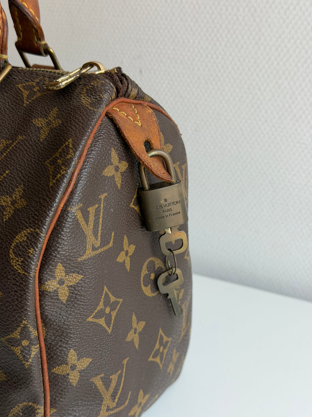 Speedy 25 en toile Monogram marron