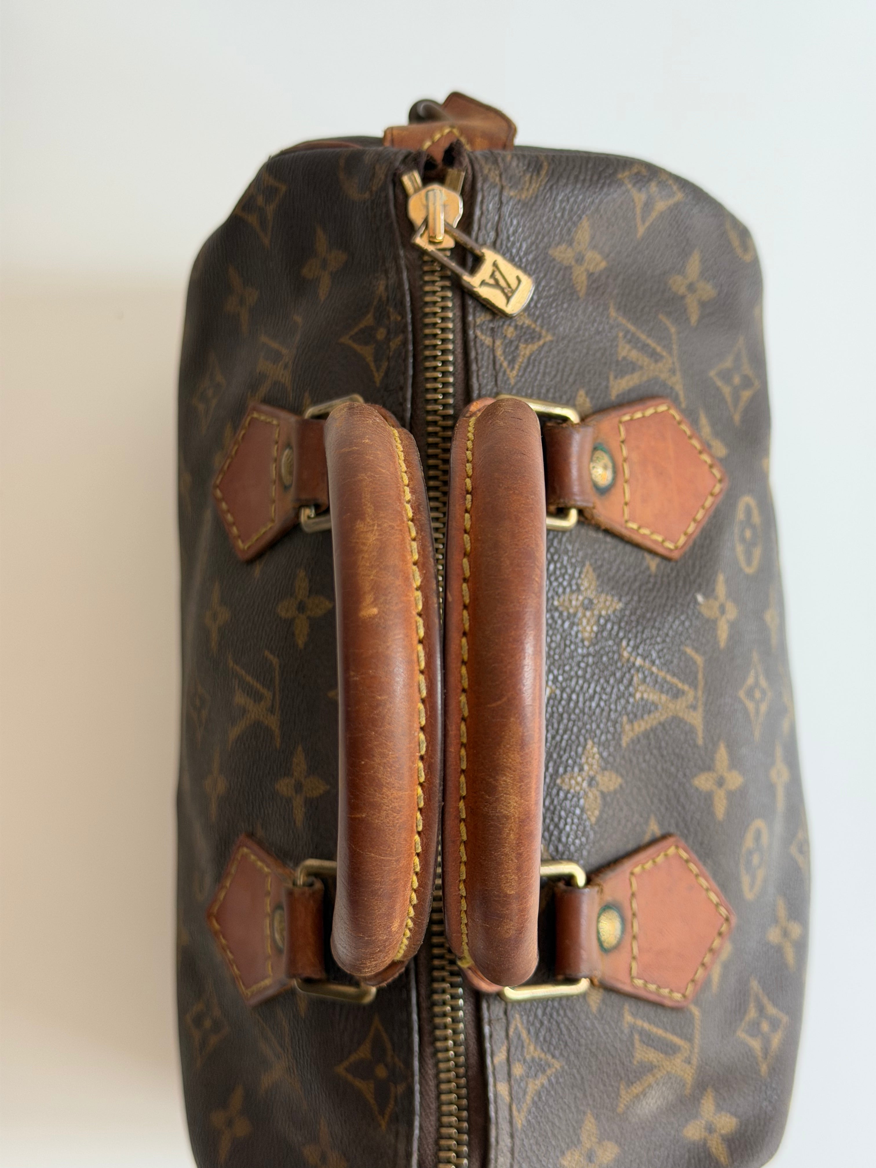 Speedy 25 en toile Monogram marron