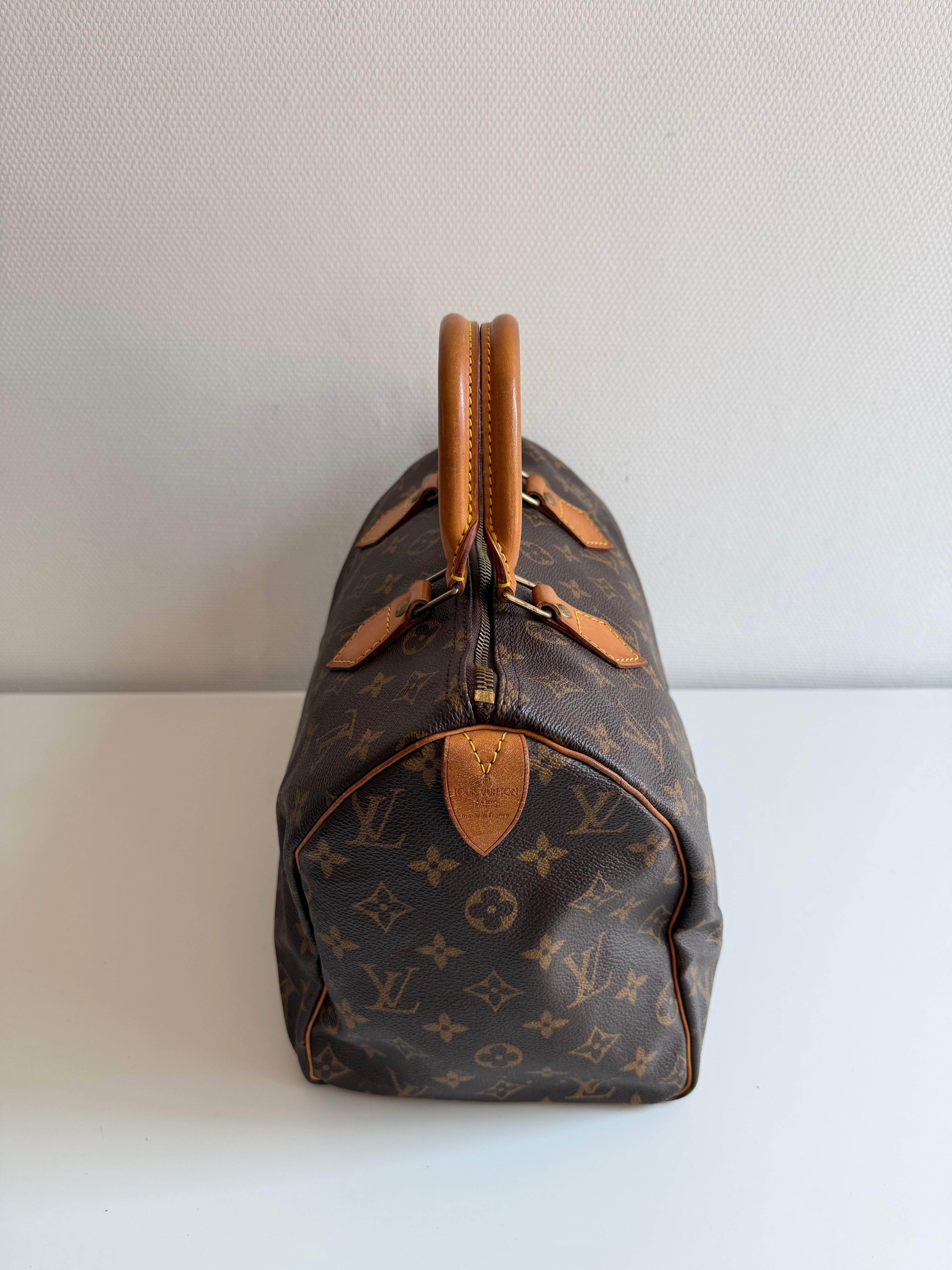 Speedy 30 en toile Monogram marron