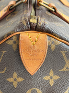 Speedy 30 en toile Monogram marron