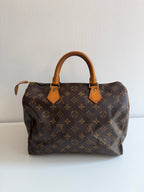Speedy 30 en toile Monogram marron