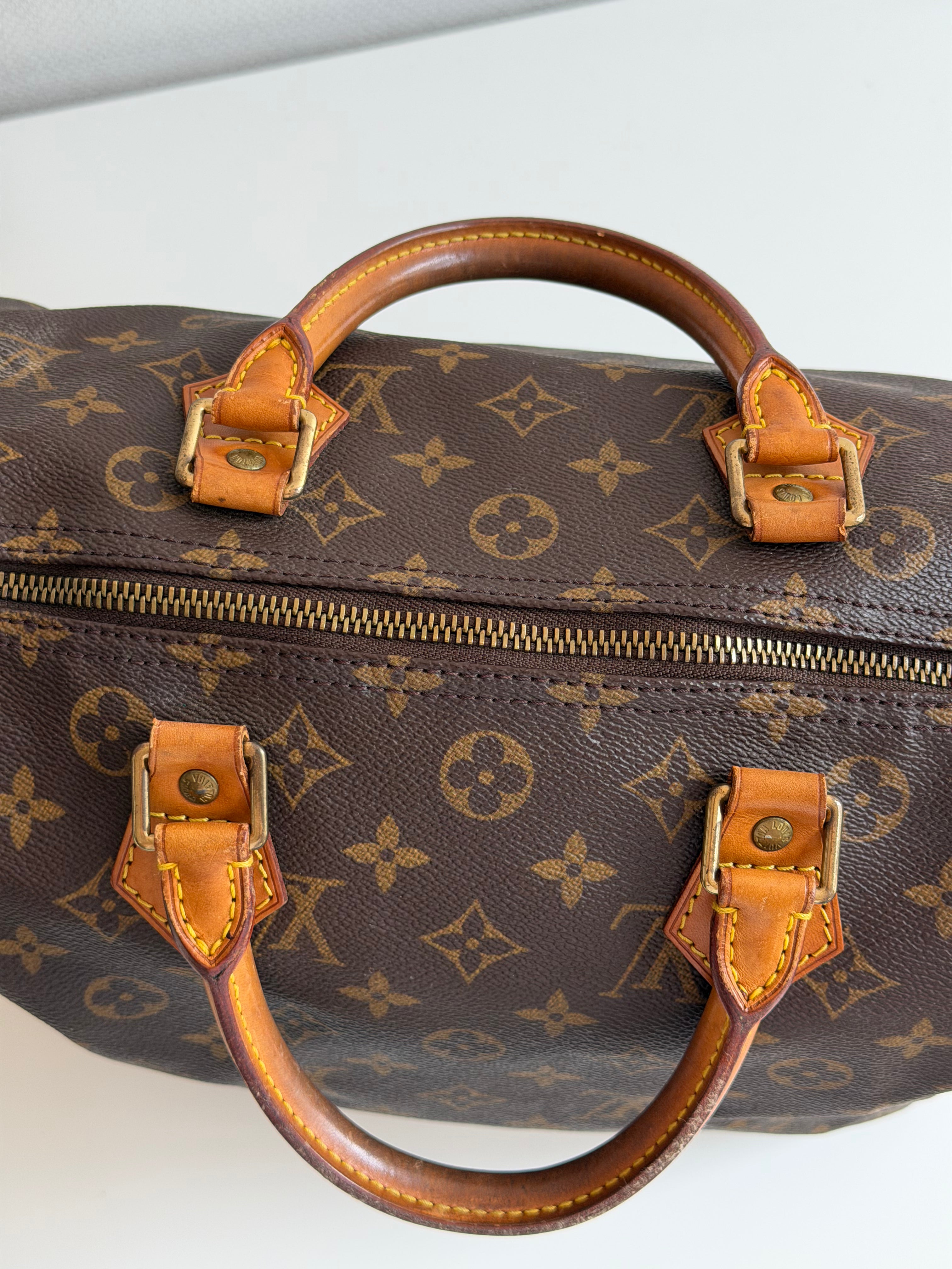 Speedy 30 en toile Monogram marron