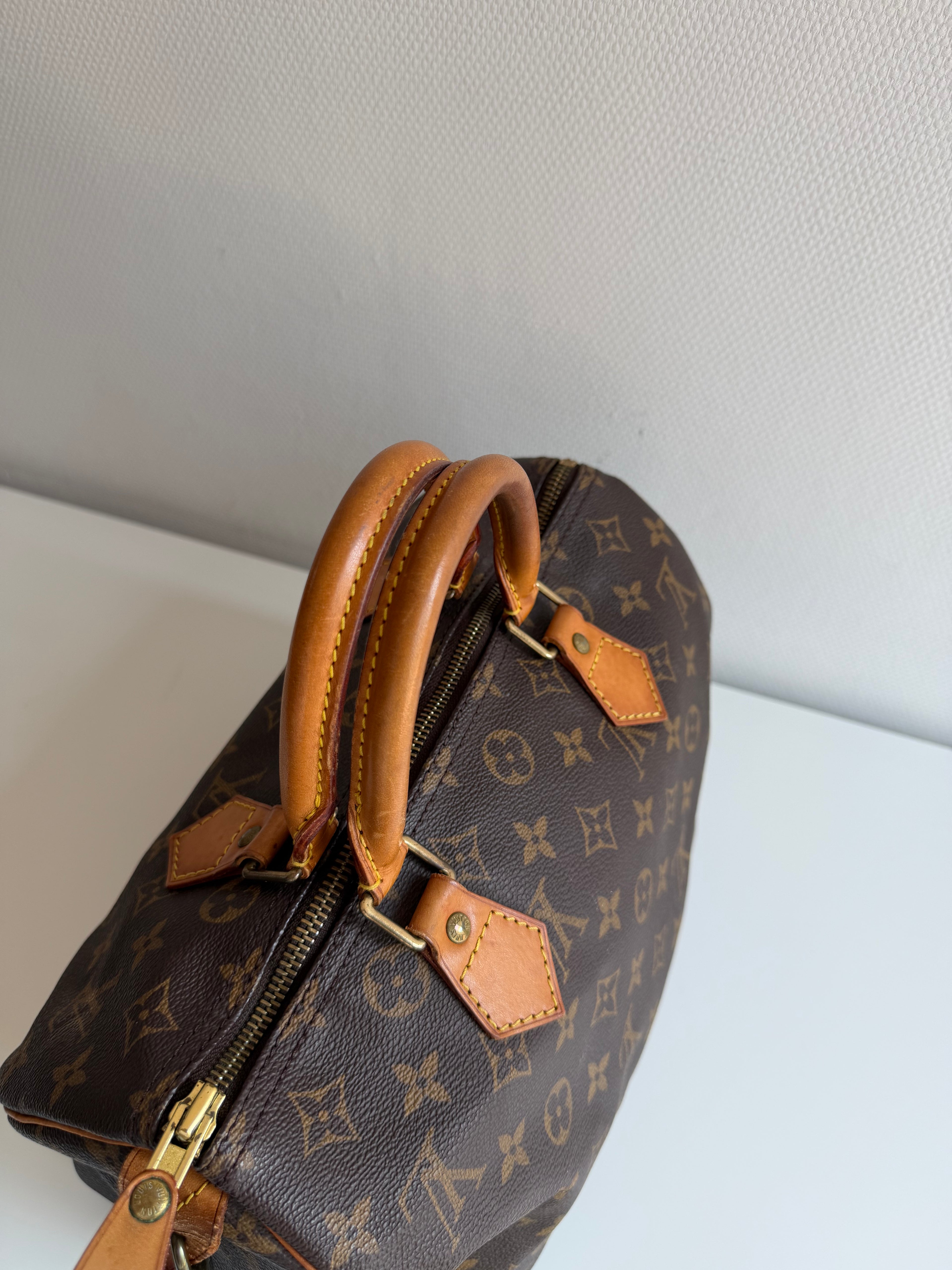 Speedy 30 en toile Monogram marron