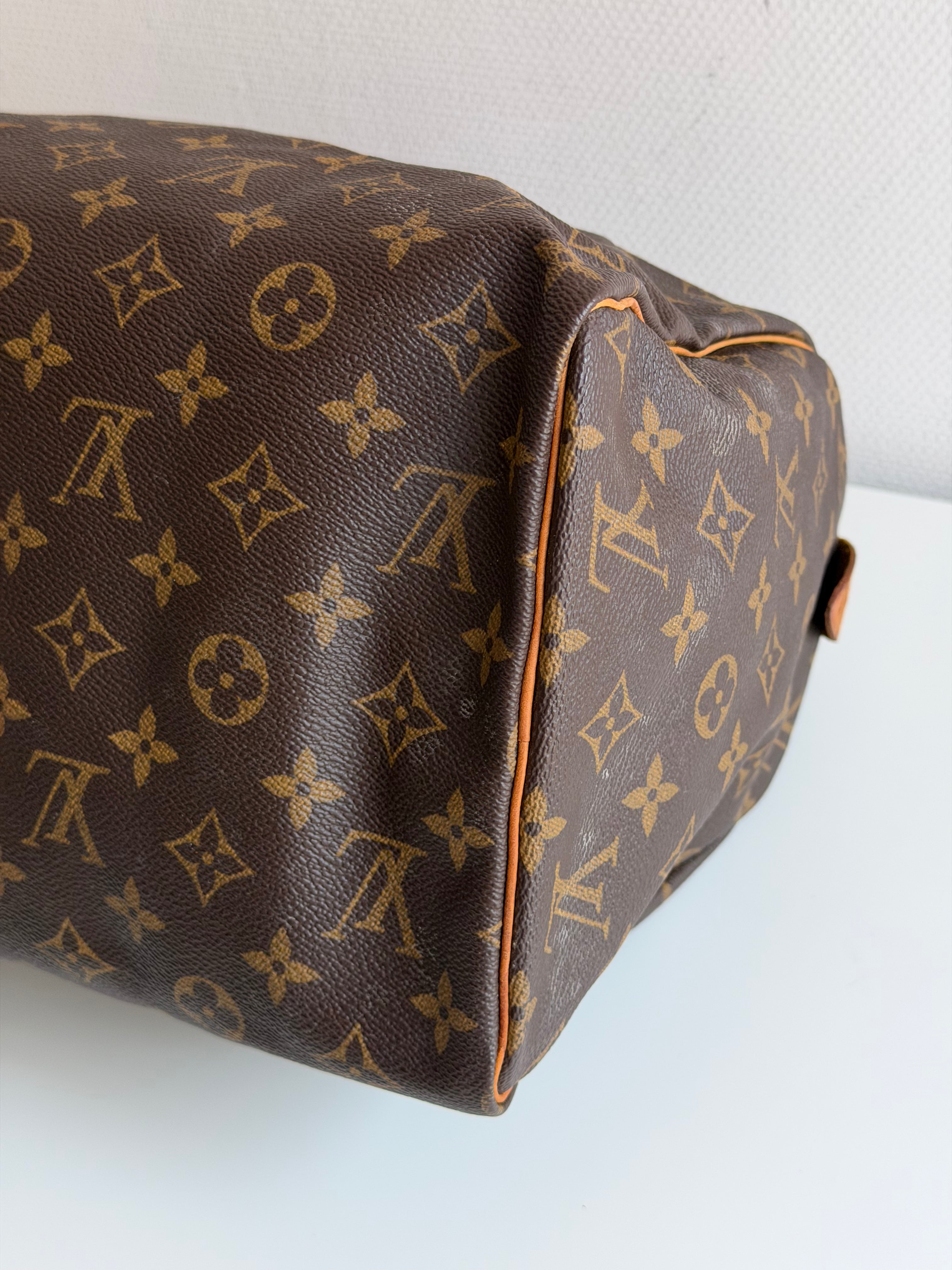Speedy 30 en toile Monogram marron