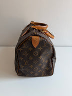Speedy 30 en toile Monogram marron