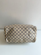 Speedy 30 en toile Damier blanc