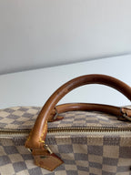Speedy 30 en toile Damier blanc