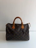 Speedy 30 en toile Monogram marron