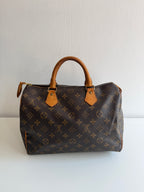 Speedy 30 en toile Monogram marron