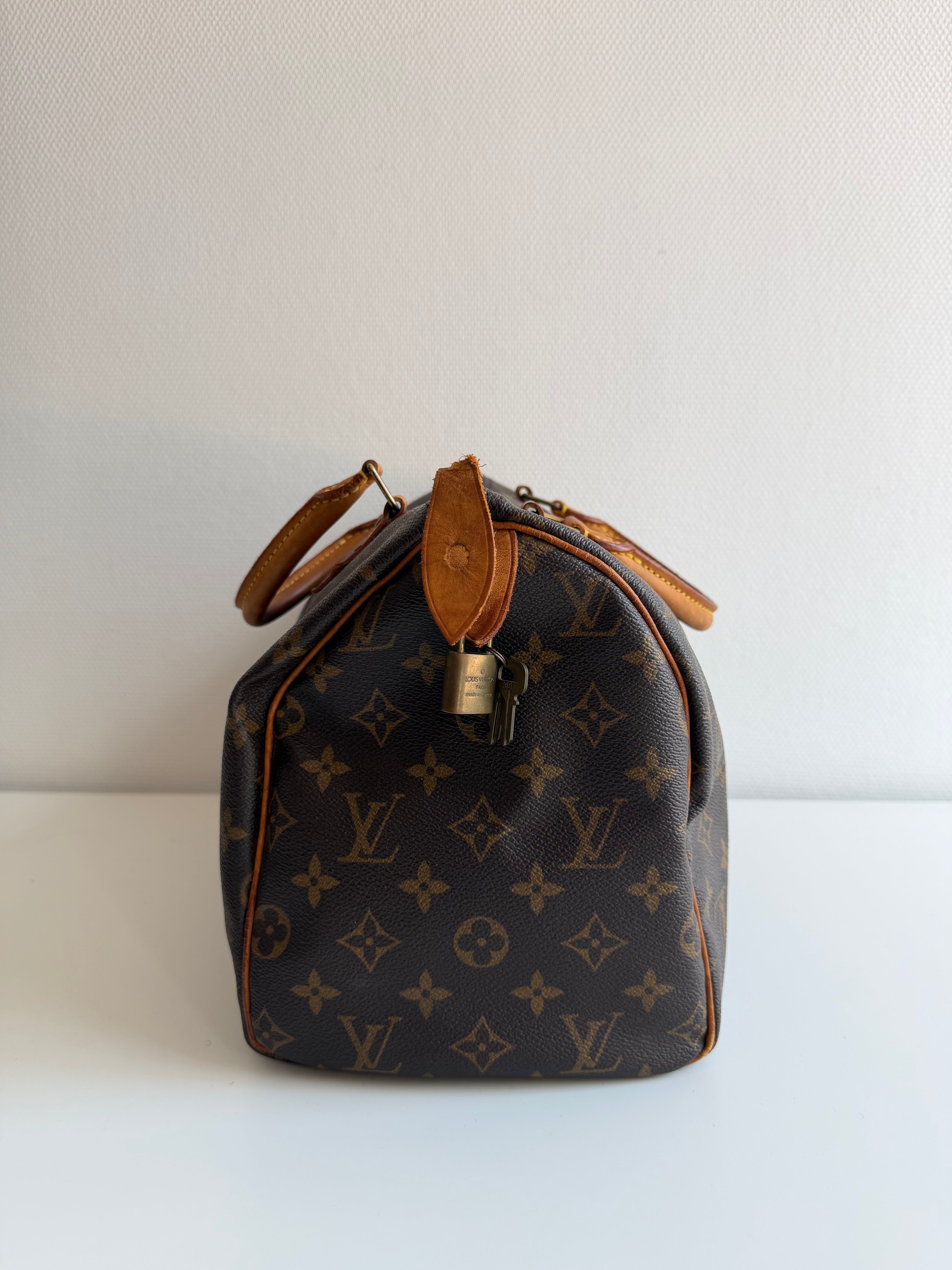 Speedy 30 en toile Monogram marron